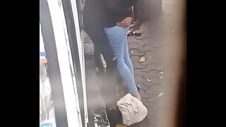 indian couple caught kissing on street in hidden cam
