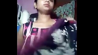 Indian humongous titties aunt removing infront of cam